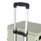 LUARO Foldable Stair Climbing Shopping Cart 32 L with 8 Wheels and Lid, Light Green