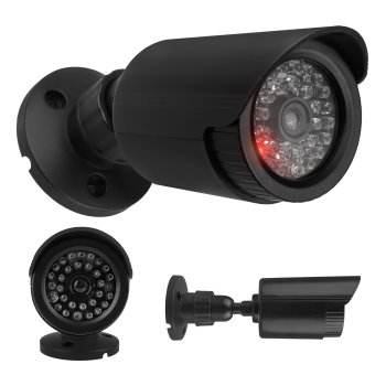 Муляж Камеры Видеонаблюдения Centrumelektroniki IR1800 B с LED, Черный