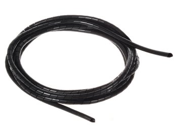 Maclean kabeļu organizators spirāle (5-6mm), 3m, melns
