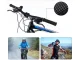 Rubber Bicycle Handlebar Grips with Screw Fastening, Black