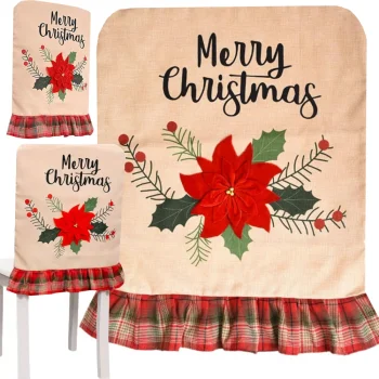 Christmas Chair Back Cover, 51x49 cm, Assorted Designs