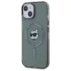 Karl Lagerfeld iPhone 15 Case HC MagSafe IML Metal Choupette Head, Black