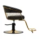 Gabbiano Lille Hairdressing Chair with Hydraulic Lift Black/Gold