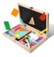 Double-Sided Magnetic Whiteboard & Chalkboard Math Learning Set Jhtoy-242