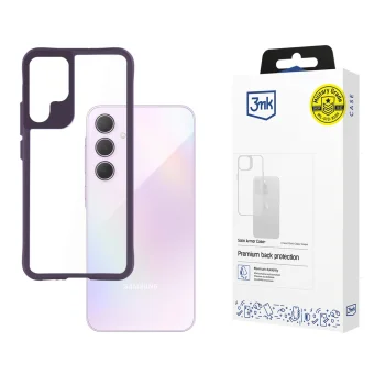 3Mk Protection Satin Armor Case+ for Samsung Galaxy A35 5G, Transparent/Purple