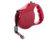 Automatic Retractable Dog Leash with Tape, 5m, up to 15kg, Red