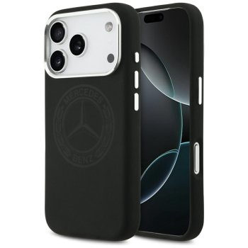 Mercedes Silicone Vintage Logo MagSafe Phone Case Cover iPhone 17 Pro - Black