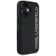 Karl Lagerfeld HC 3D Rubber Elongated Glitter Case for iPhone 16 - Black