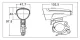 Bicycle Front Light LED 30 Lux, 3x AAA, IPX5