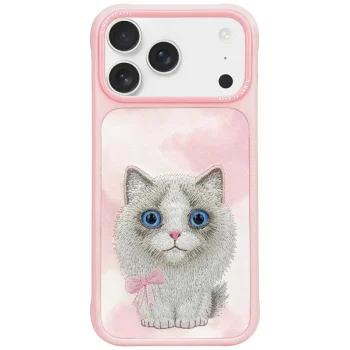 Nimmy Big Eyed Pet 2.0 Cat Case for iPhone 17 Pro Max, Pink
