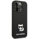 Karl Lagerfeld Silicone Choupette Body vāciņš iPhone 14 Pro Max, melns