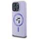Karl Lagerfeld Silicone Karl&Choupette Heads Ring MagSafe Case for iPhone 16 Pro, Purple