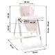 Nukido Elite 3-in-1 High Chair, Pink