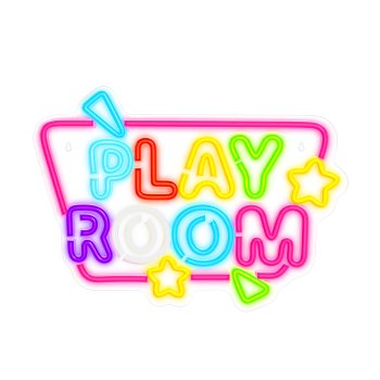 Forever Light FPNE39 PLAYROOM LED Neon Sign Multicolor