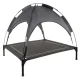 Purlov XXL Dog Bed with Canopy, 90x90x70 cm, Grey