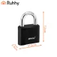 Ruhhy 4-Digit Combination Padlock 50mm Hardened Steel, Black