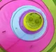 Children’s play tunnel caterpillar with bag, 180 cm, multicolor