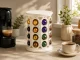 Rotating Coffee Capsule Stand, 40 Capsules, White