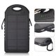 5000mAh Solar Power Bank - Black