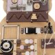 Kruzzel 22584 Educational Toy Wooden Manipulation Sensory Busy Board, Bear