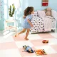 Ricokids Large Foam Puzzle Play Mat, 60x60 cm, 4 Pcs, Peach/White