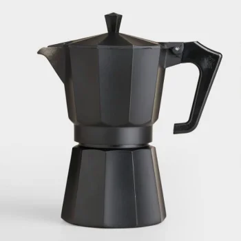 Moka Pot Espresso Coffee Maker 450ml, Black