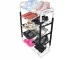 5-Tier Shoe Rack, White/Black
