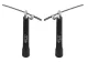 4Fizjo STANDARD+ Skipping Rope with Metal Bearings and Steel Cable, 300 cm, Black