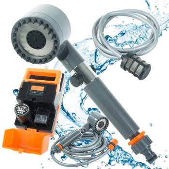 Portable Camping Shower with Electric USB Rechargeable Pump for Outdoors