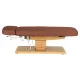 Electric SPA Couch Sillon Relax with Wooden Base, Brown