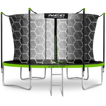 Garden Trampoline 435 cm (14 ft) with Inner Net and Ladder Neo-Sport