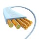 USB-C to Lightning Cable Baseus Free2Pull 20W 1m Blue