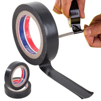 Strong PVC insulation tape 17mm 18m, waterproof, black