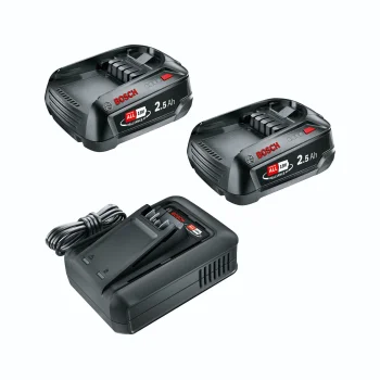 Bosch 18V Starter Set: 2x 2.5Ah Batteries & AL 18V-44 Charger