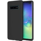 Samsung Galaxy S10 (G973F) Matt Silicone Color Case Cover, Black