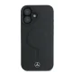 Mercedes iPhone 16 Plus Case Smooth Leather MagSafe, Black