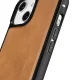 iCarer Leather Oil Wax Genuine Leather Case for iPhone 14 Plus, Brown (WMI14220719-TN)