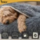 Plush 2-in-1 Pet Bed and Sleeping Bag Purlov 70x60 cm, Gray