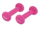 4Fizjo Vinyl-Metal Dumbbells for Fitness 2 x 0.5kg Rose