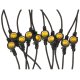 Maclean MCE410 Garden Light Chain, 10m, 10x E27, IP44