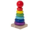 Wooden pyramid tower for Child development 13cm