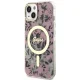 Guess iPhone 14 Plus Case Flower MagSafe, Pink