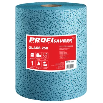 Dust-Free Non-Woven Cleaning Cloth Roll ProfiSauber GLASS 250 for Glass and Optics