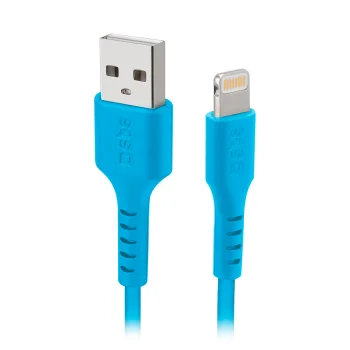 SBS USB-A to Lightning Cable (MFi), 1m, Blue