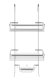 Hanging Shower Caddy Shelf Organizer, No-Drilling, Silver