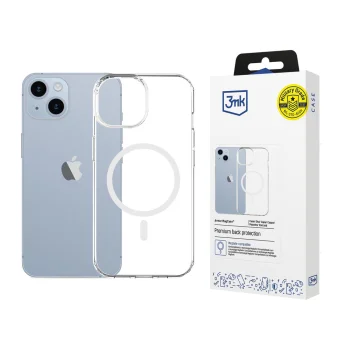 Dėklas 3mk Armor MagCase, skirtas iPhone 14 Plus, su MagSafe, skaidrus