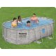 Bestway Power Steel Frame Swimming Pool Set 427x250x100cm 12-in-1 56714N