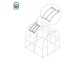 Roof Window for Greenhouse KLASIKA SLIM, 100x70 cm