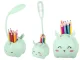 Kids LED Night Light with Organizer and Phone Stand, Green