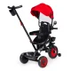 ECOTOYS 3-in-1 Kids\' Tricycle with Rotating Seat and Canopy, Red